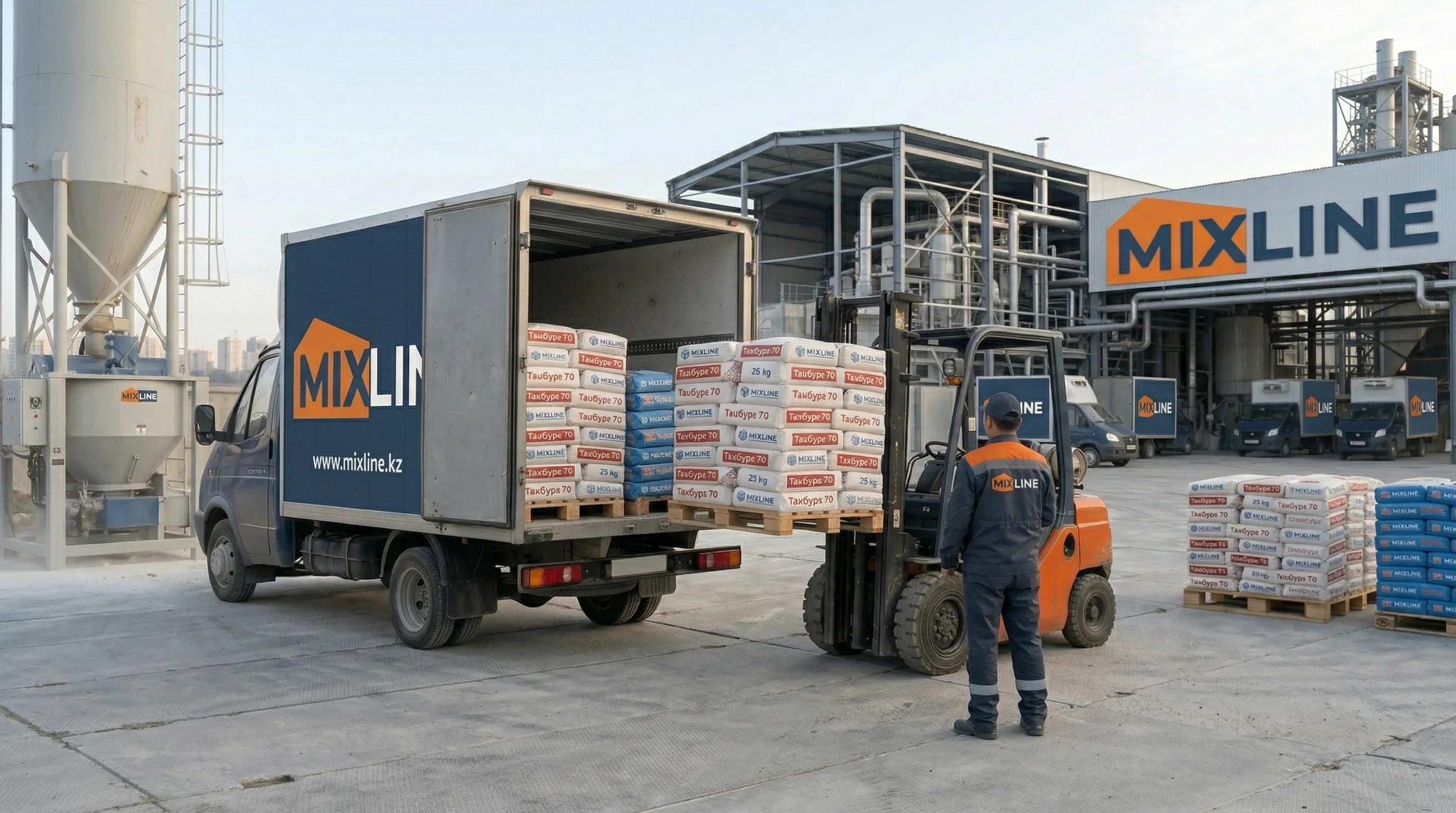 Погрузка поддонов MixLine